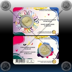 2 EVRO BELGIJA 2024 (BOJ PROTI RAKU) KARTICA